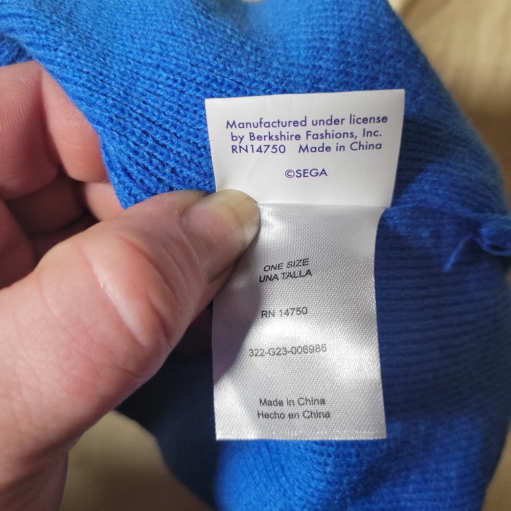 Blue Beanie With Character Patch - image 4